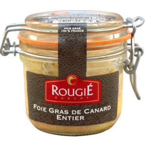 Foie gras entier de canard rougié bocal 180g