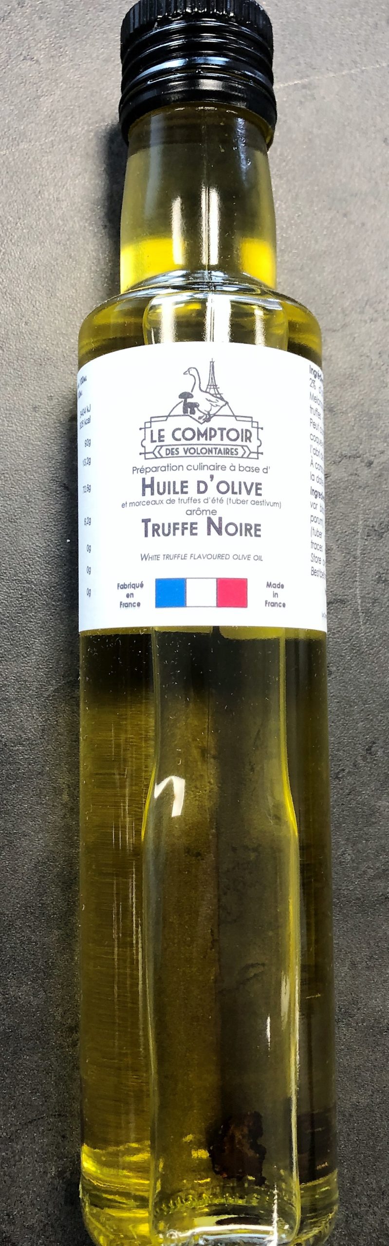 Huile d'olive extra vierge à la truffe noire - 250ml